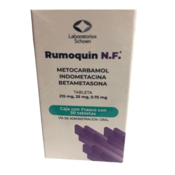 rumoquin-nn-methocarbamol-indomethacin-betamethasone-215mg-25mg-0075mg-30-tablets
