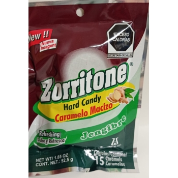 ZORRITONE GINGER C/15 SOLID CANDY 52.5G