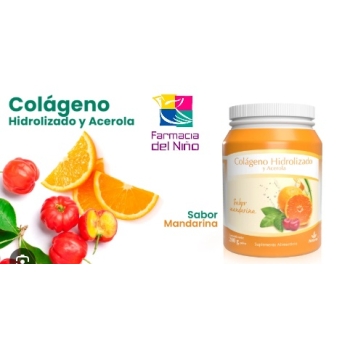 COLAGENO HIDROLIZADO Y ACEROLA MANDARINA 200G POLVO