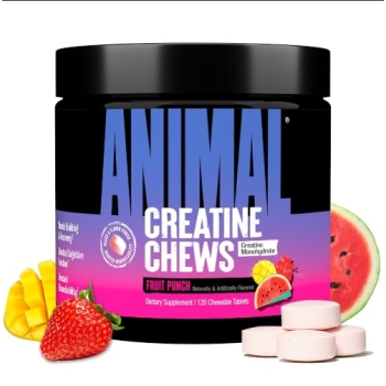 UNI ANIMAL CHEWS CREATINE 120 TABLETAS FRUT PUNCH