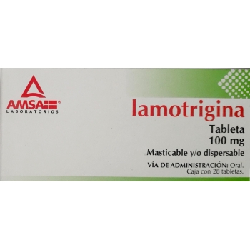 LAMOTRIGINA (AMSA) 100MG 28 TABLETAS