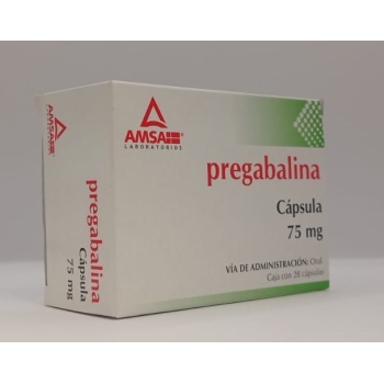 PREGABALINA (AMSA) 75MG 28 CAPSULAS